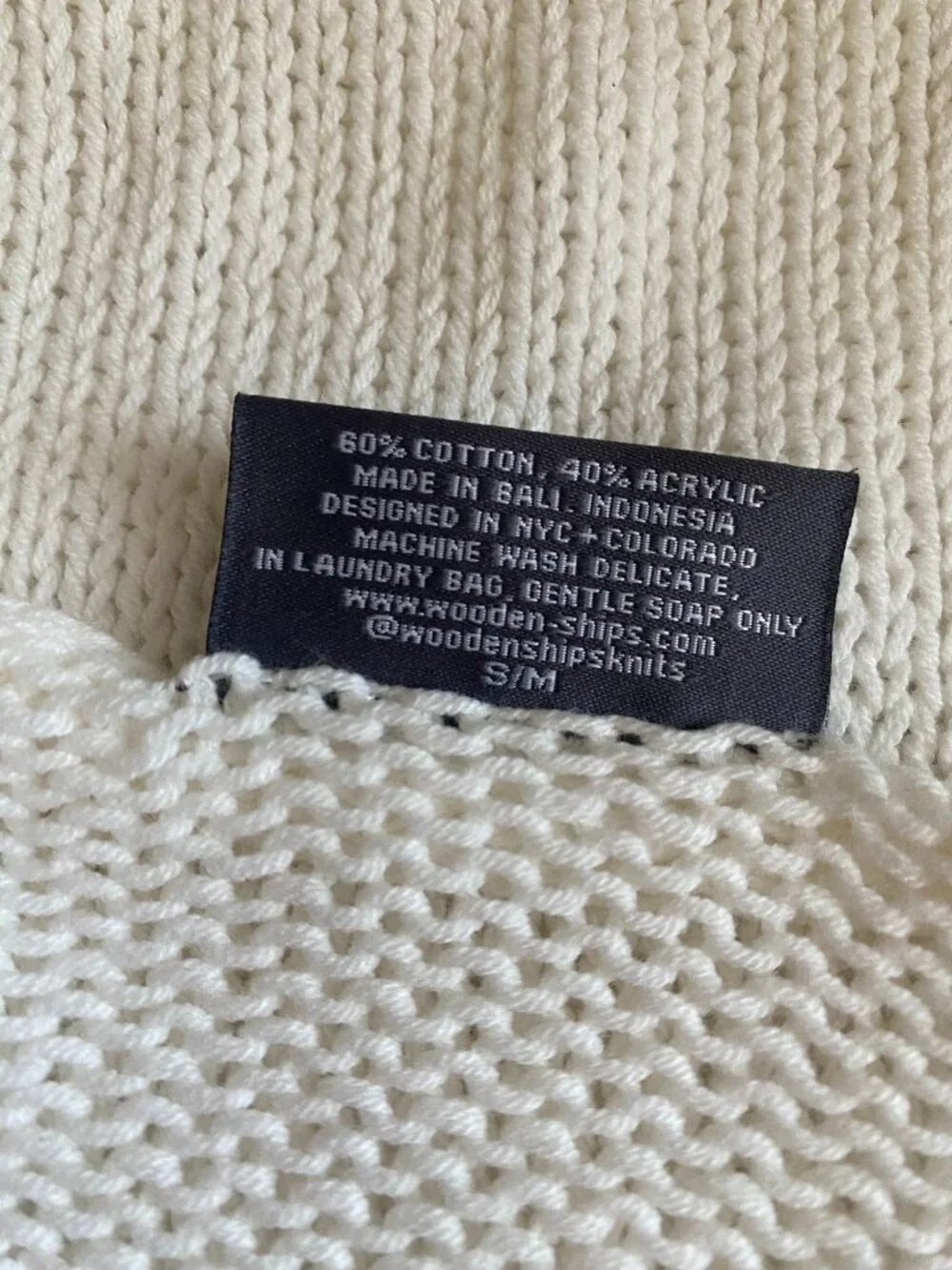 Wooden Ships | Bride V-Neck Cotton Sweater